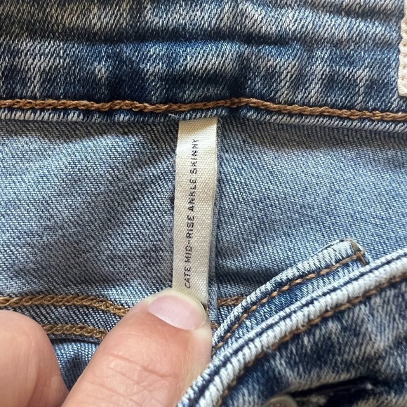 Rag & Bone Women’s Mid Rise Ankle Skinny Stretch Blue Jeans Size 25 (26x25) (D3) - Picture 5 of 11